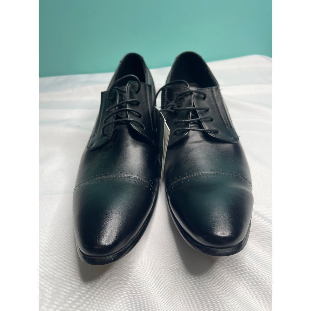 Mio Marino oxfords leather black shoes size 10 1/2